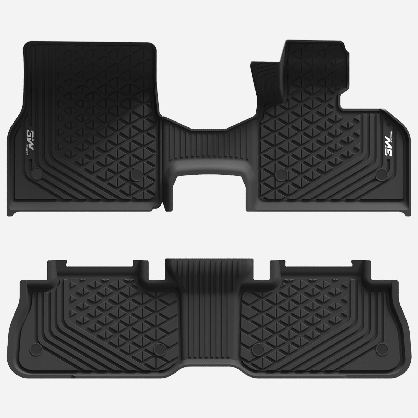 3W All Weather Floor Liners for BMW iX i20 2022-2026 RHD 3w 1st&2nd Row Mats