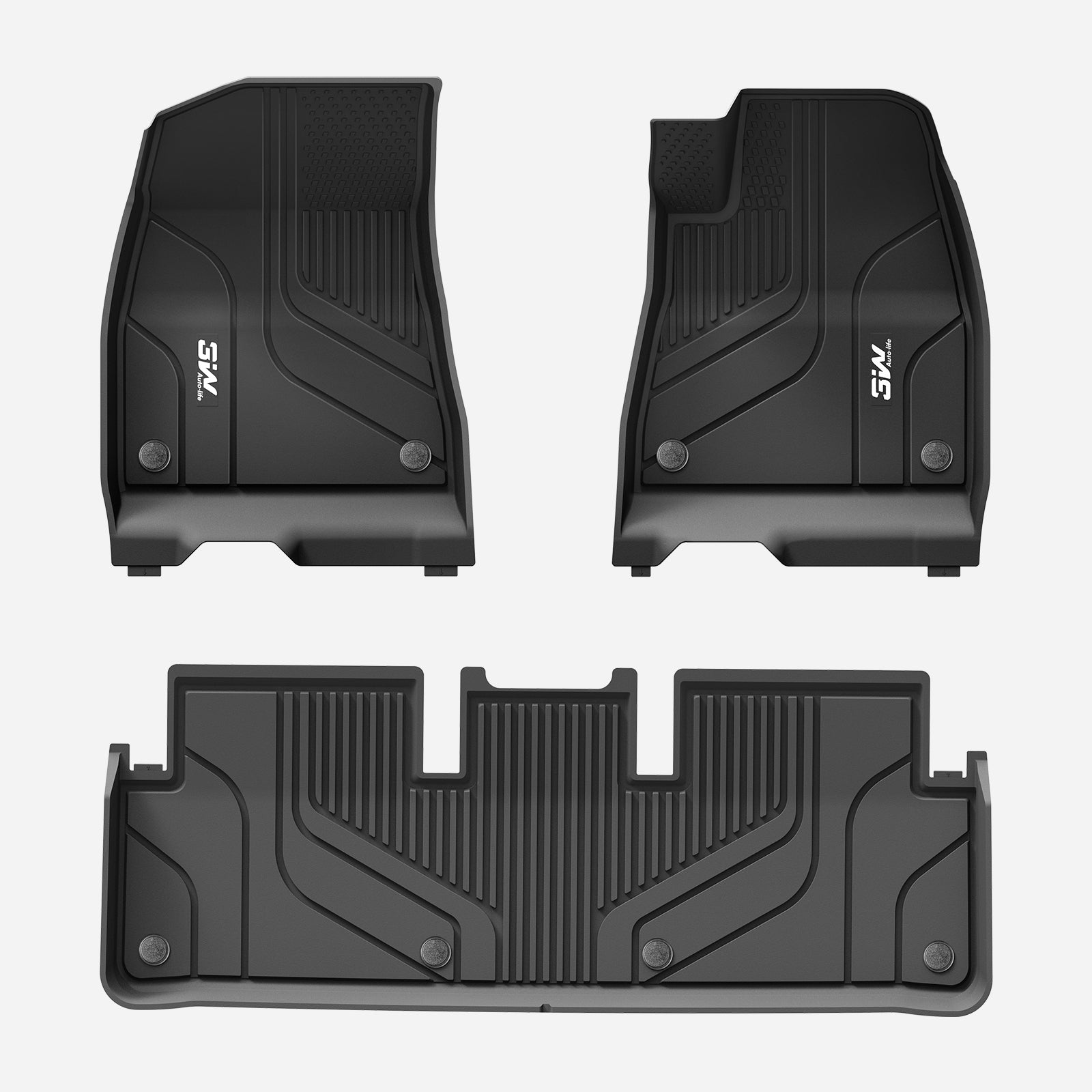 3W Custom Car Floor Mats for New Model 3 Highland 2024-2025 RHD 3w 1st&2nd Row Mats