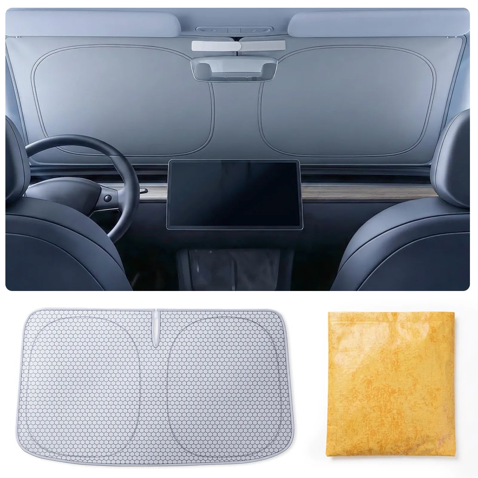 Universal Front Windshield Sunshade 3Wliners UK