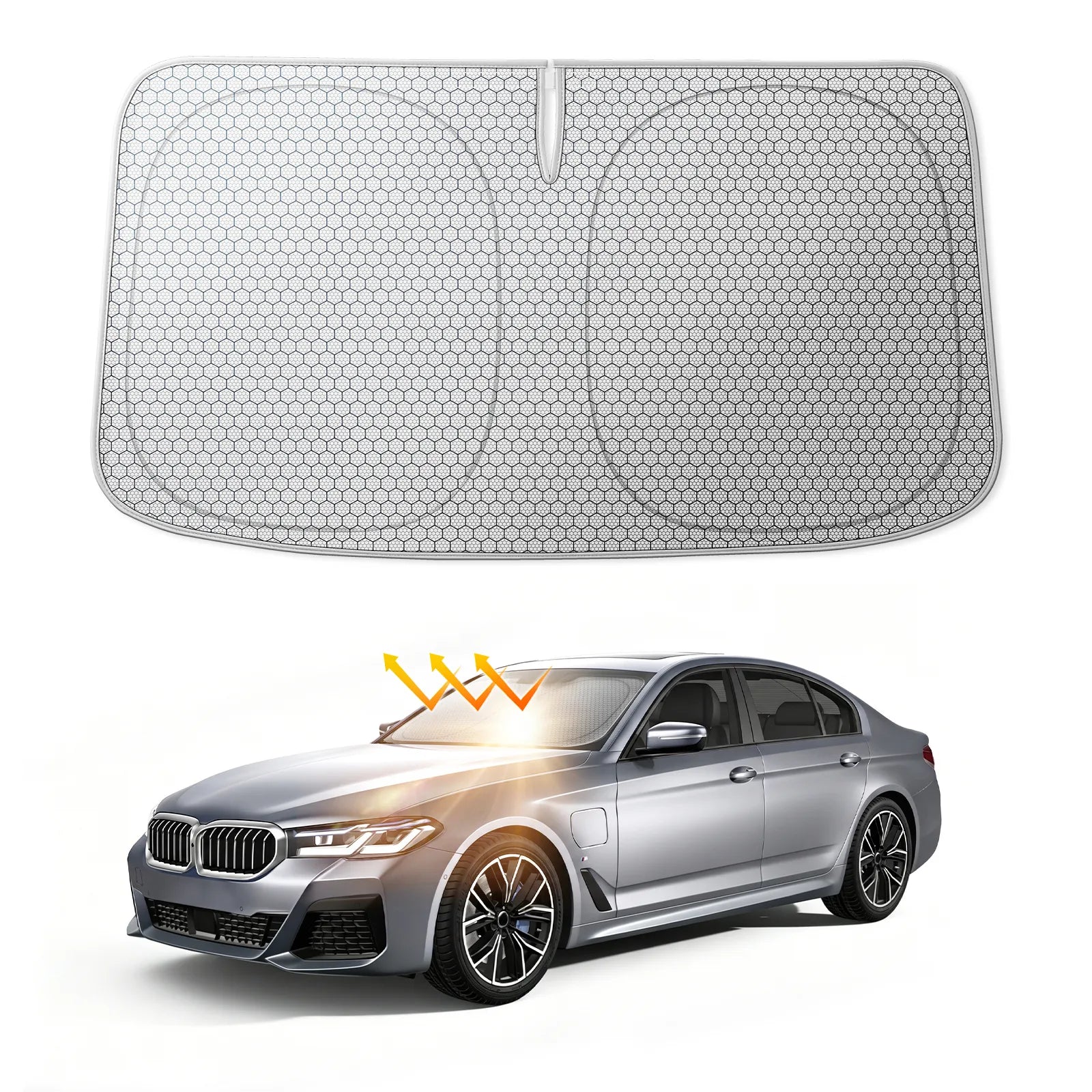 Universal Front Windshield Sunshade 3Wliners UK L