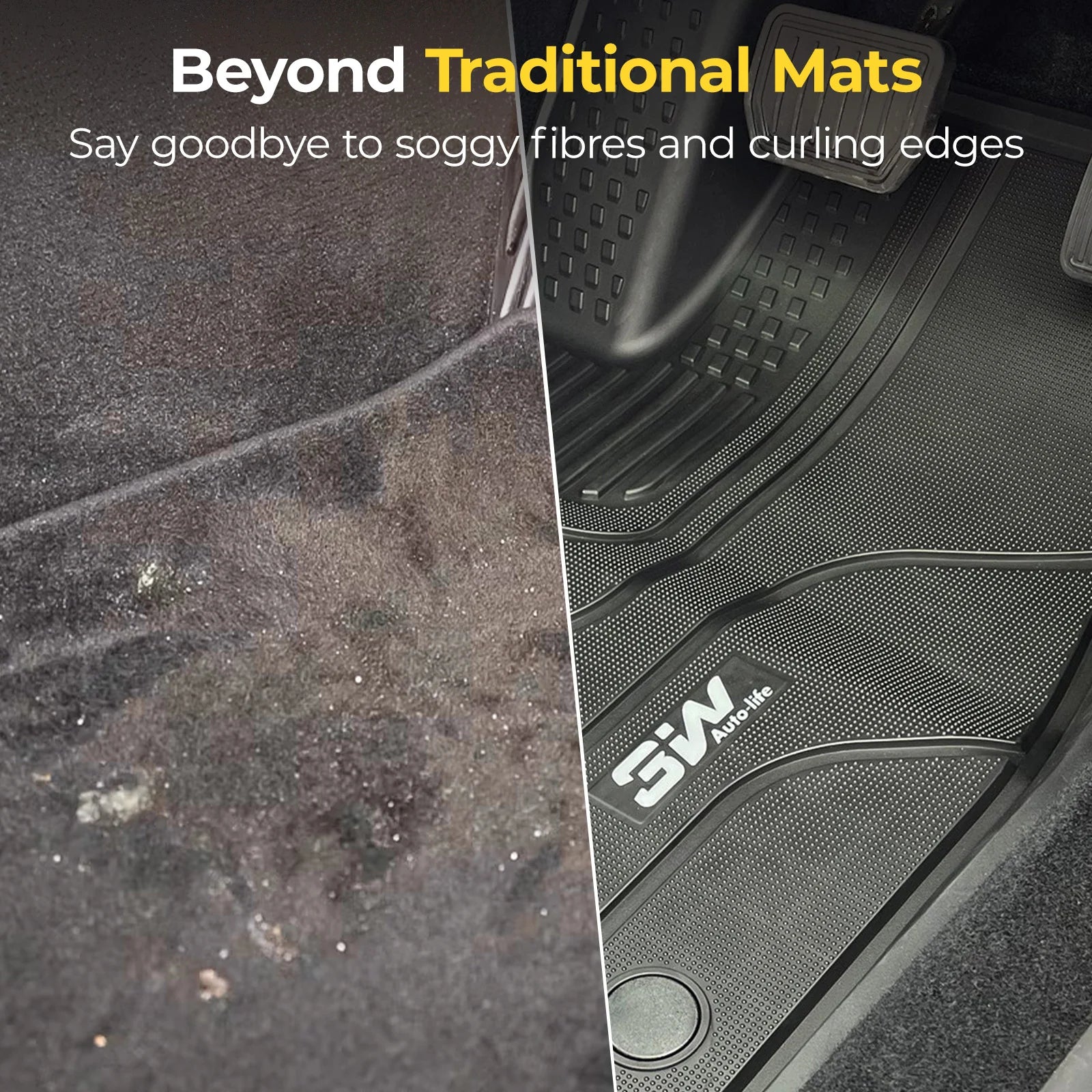 3W Custom All Weather Car Mats For BMW X6 G06 2019-2026 RHD 3Wliners UK