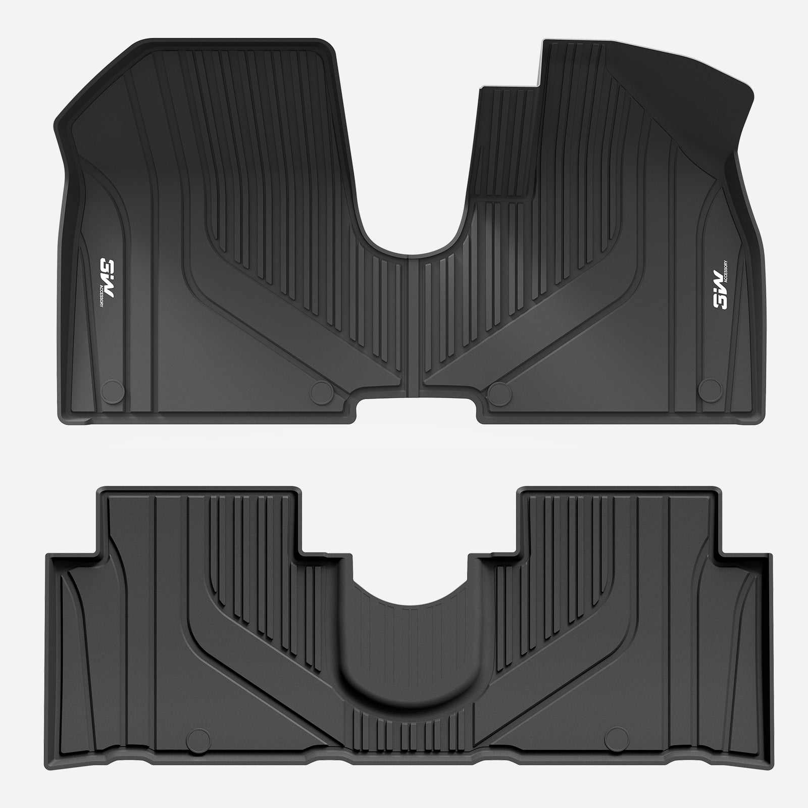 3W Custom Car Floor Mats for Hyundai IONIQ 5 2021-2024 RHD 3w 1st&2nd Row Mats
