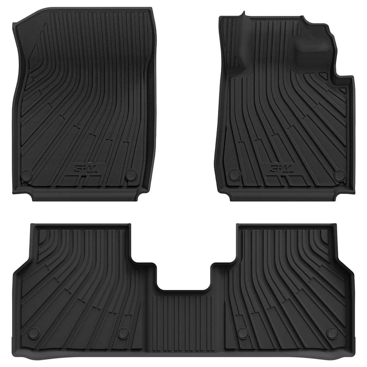 3W All Weather Car Mats for Skoda Enyaq 2021-2026 3Wliners UK 1st&2nd Row Mats