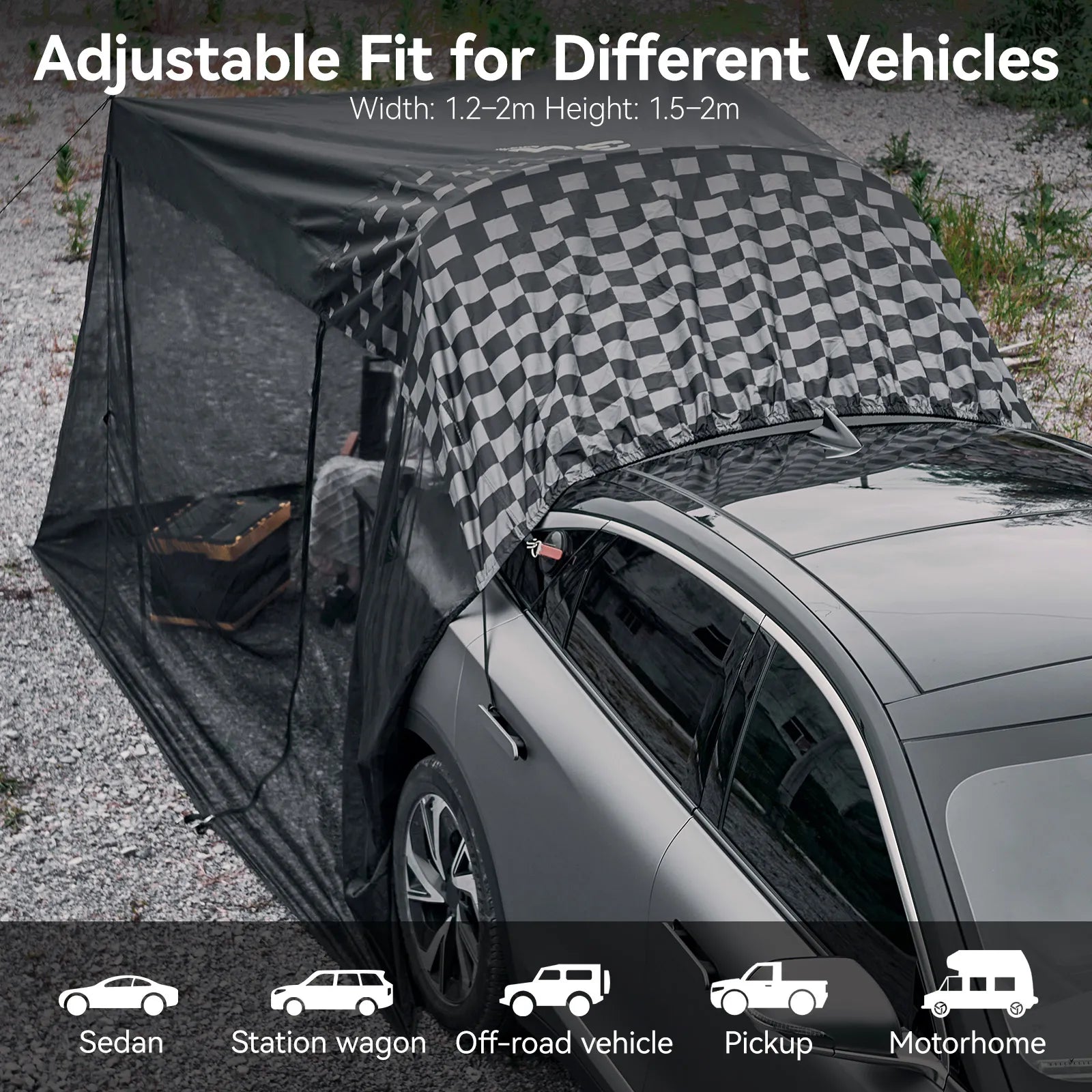 Universal Car Tailgate Awning 3Wliners UK