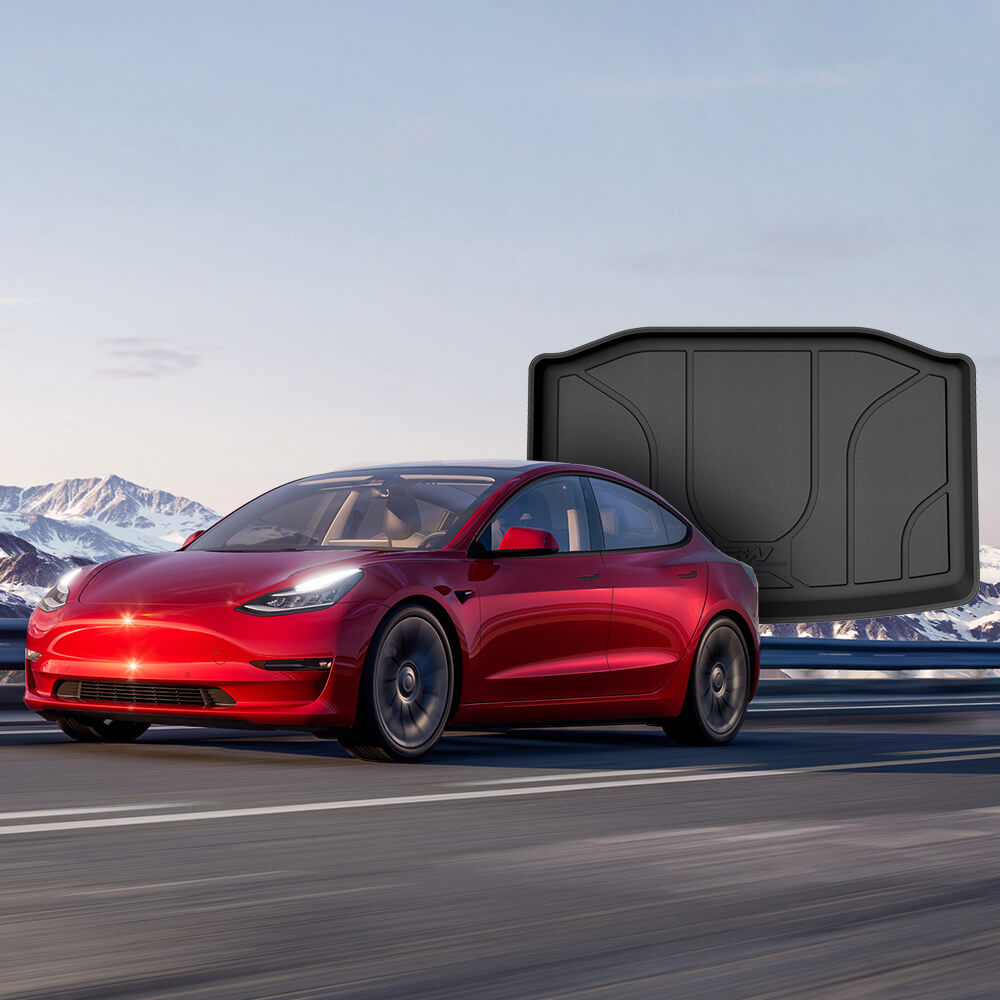 3W Custom All Weather Lower Boot Mat for Tesla Model 3 2017-2023 3w