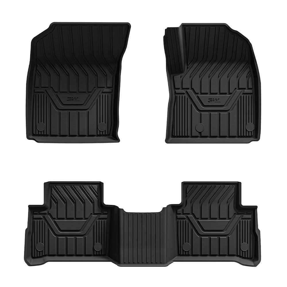 3W All Weather Car Mats For Nissan Qashqai 2021-2025 RHD 3Wliners UK 1st&2nd Row Mats