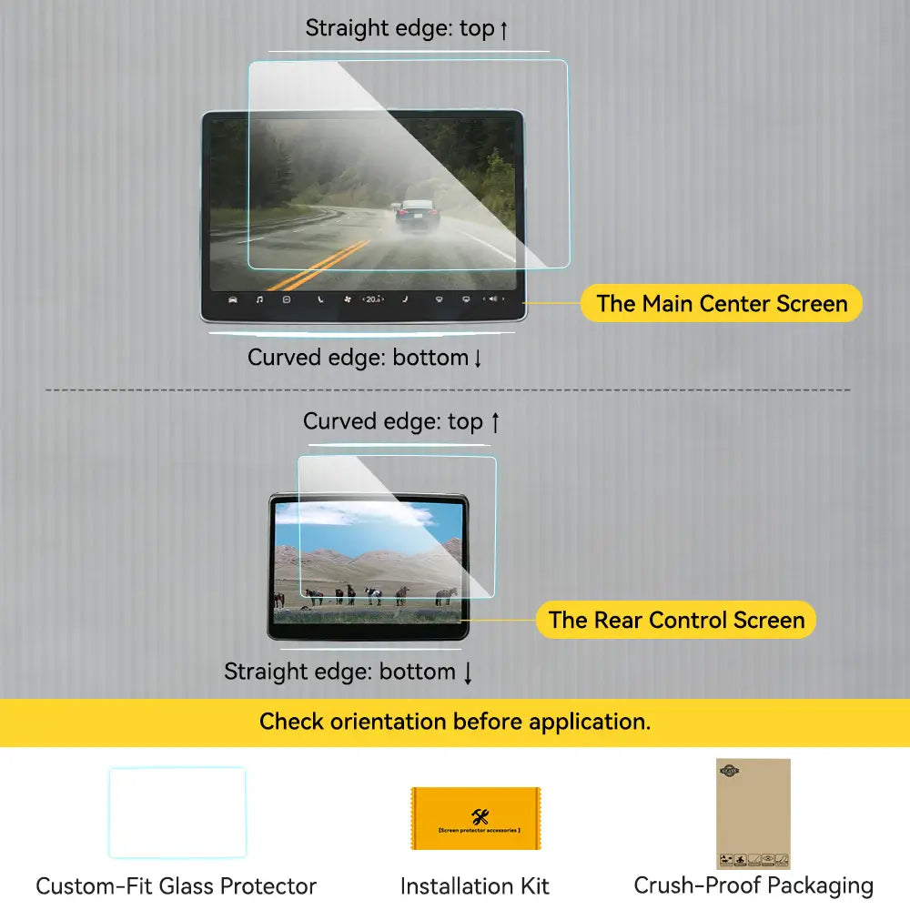 Tempered Glass Screen Protector for Tesla Model Y Juniper and Model 3 Highland 3Wliners UK