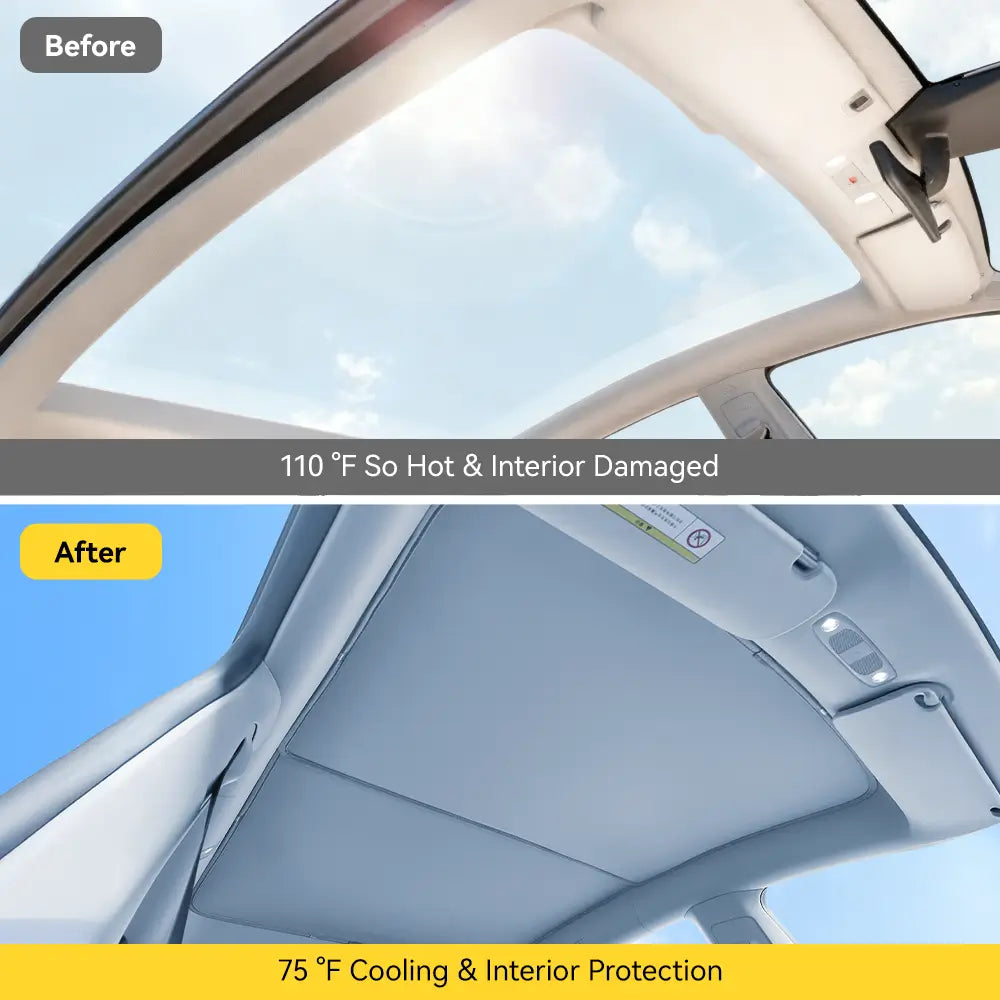 UV Heat Insulation Foldable Car Sunshade for Tesla Model Y Juniper 3Wliners UK