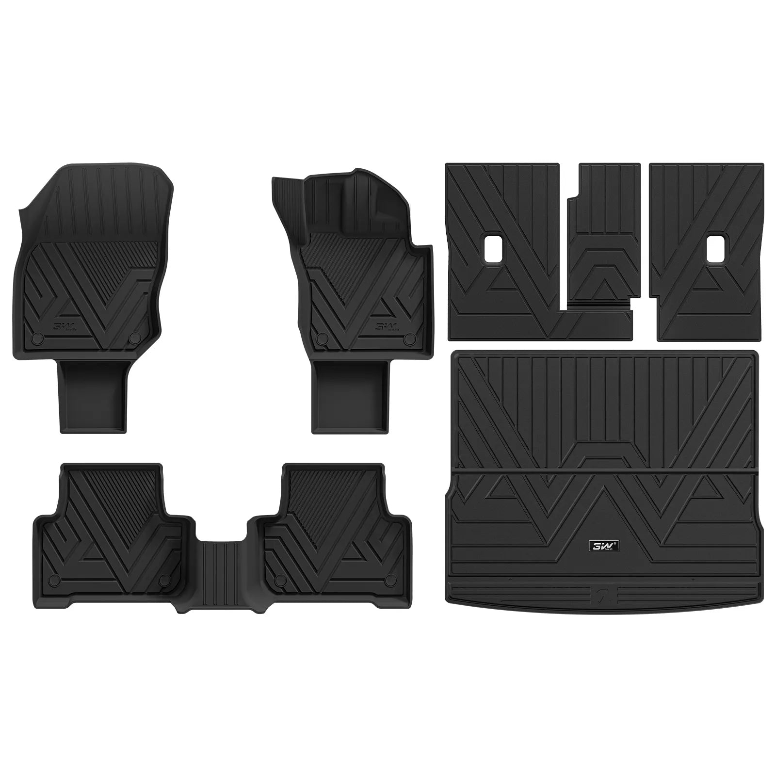 3W All Weather Car Mats For Volkswagen Tiguan 2025-2026 RHD 3Wliners UK Diesel 1st&2nd Row Mats+Boot Liners+Back Seat Cover