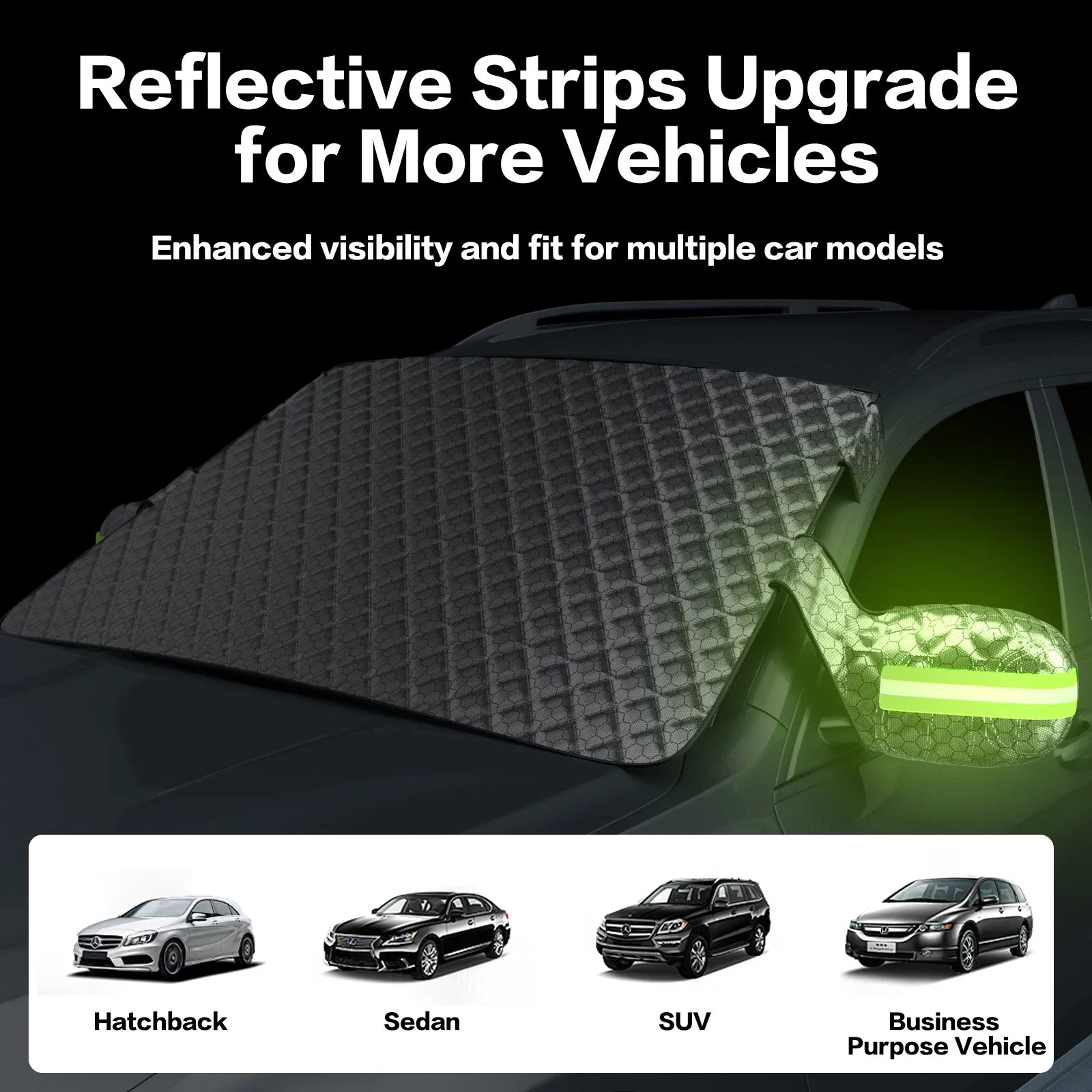 Graphene Thermal Windshield Cover for Ice & Snow - Universal Fit 3Wliners UK