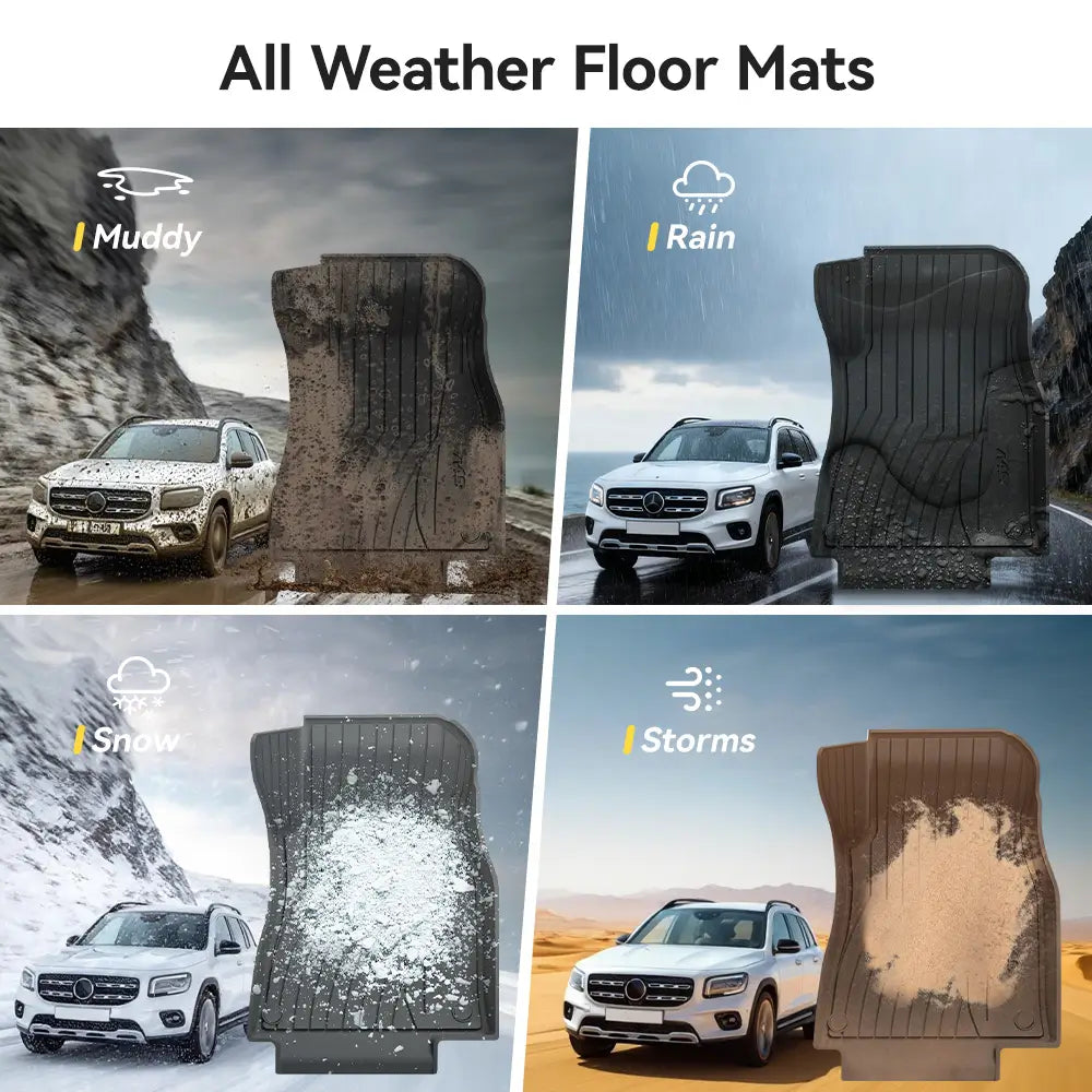 3W All Weather Car Mats For Mercedes Benz GLA 2021-2025 3Wliners UK
