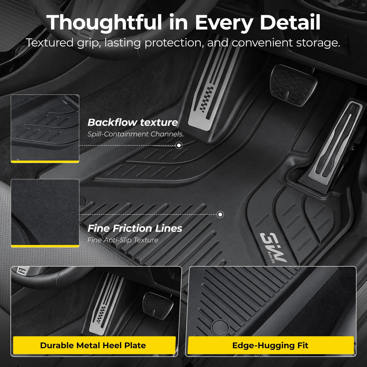 3W Custom All Weather Car Mats for BMW X3 G45 2025-2026 3Wliners UK
