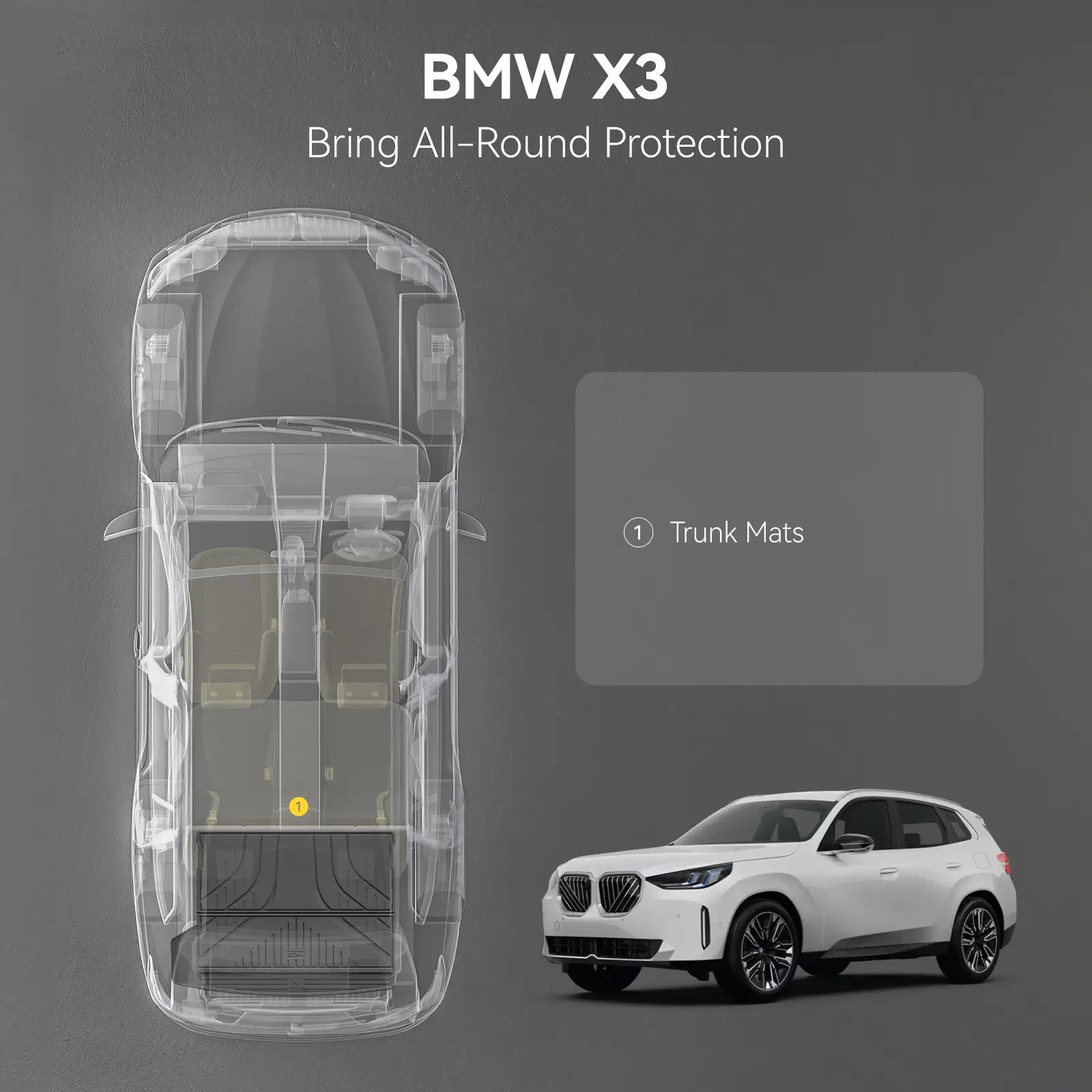 3W Custom All Weather Boot Liners for BMW X3 2025 3Wliners UK