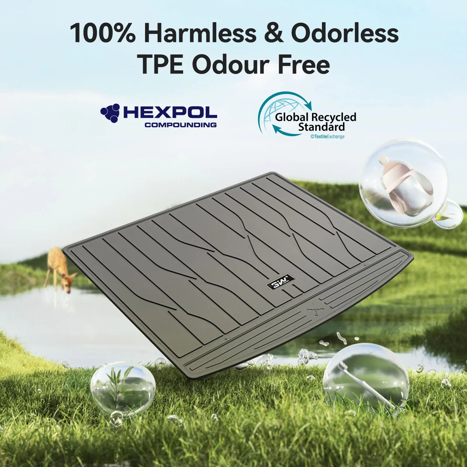 3W All Weather Car Mats For BYD ATTO 3 Yuan Plus 2022-2026 3Wliners