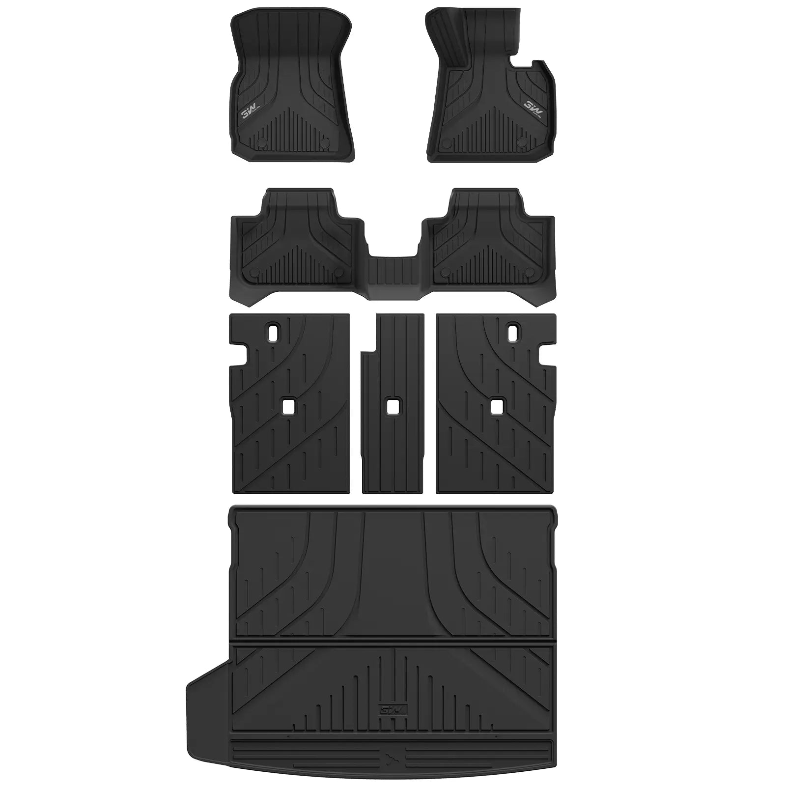 3W Custom All Weather Boot Liners for BMW X3 2025 3Wliners UK 1st&2nd Row Mats+Back Seat Cover+Boot Liners