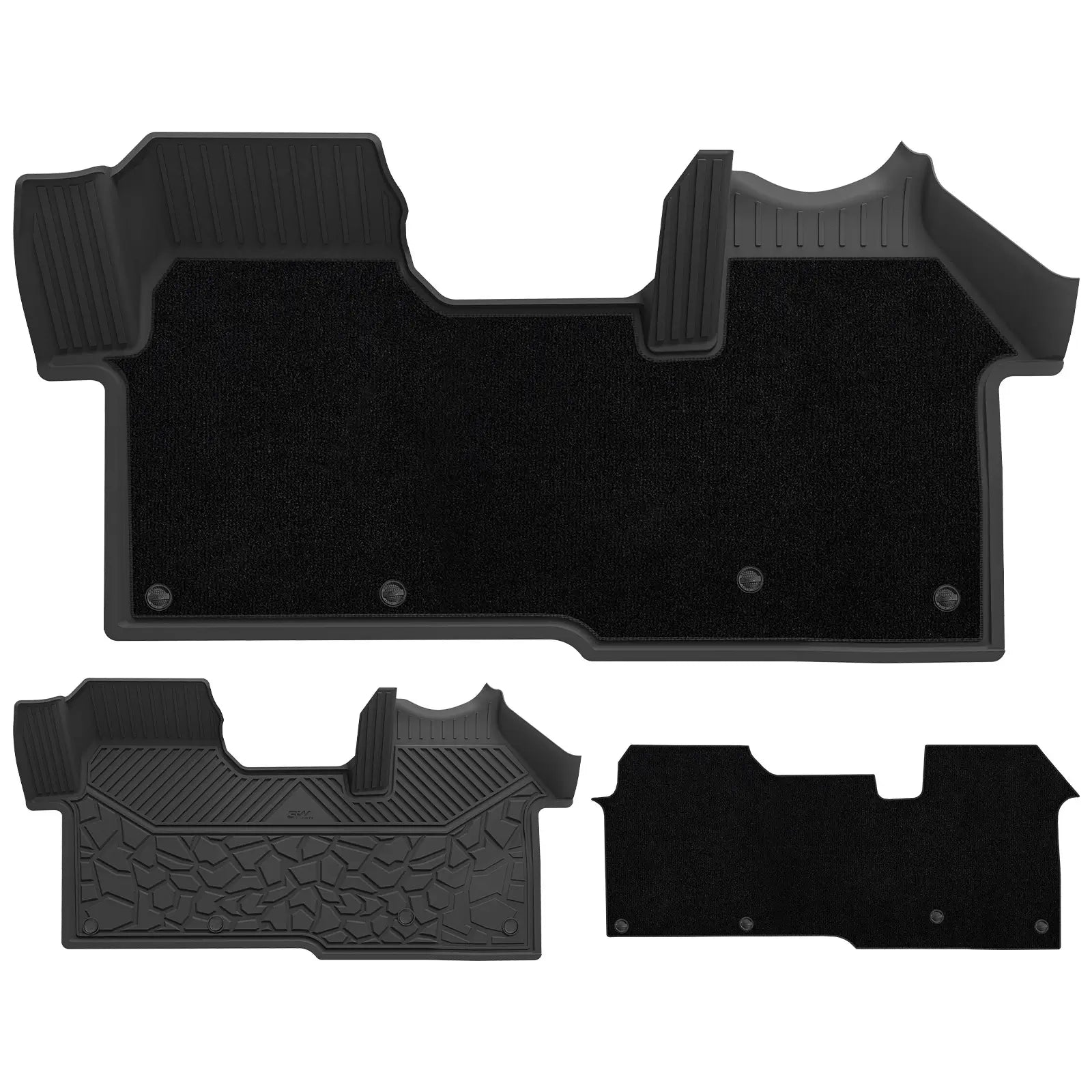 3W All Weather Car Mats For Ford Transit 2023-2026 RHD - 3Wliners UK