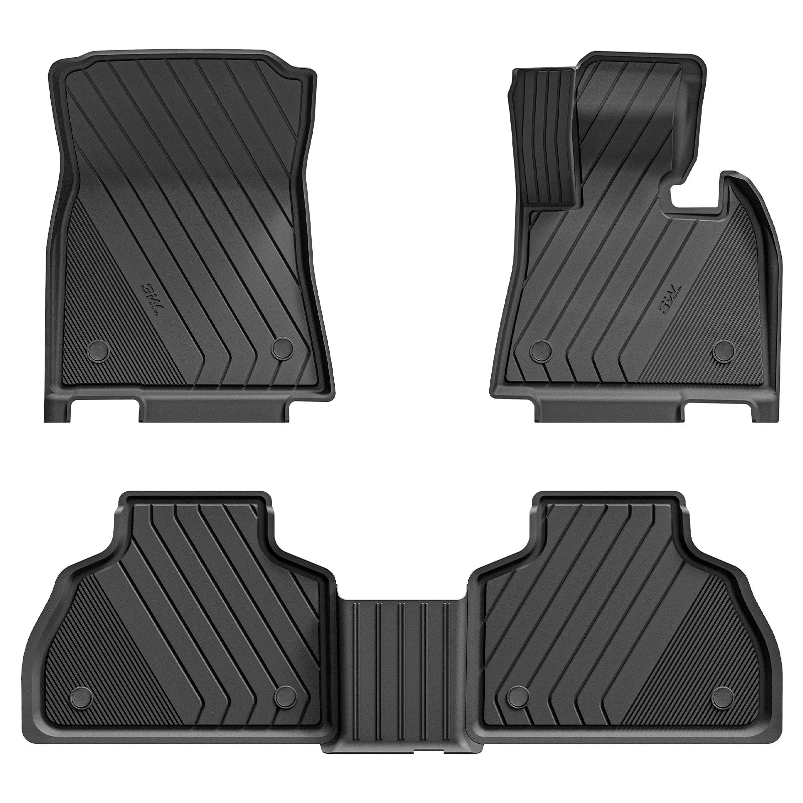 3W Custom All Weather Car Mats for BMW X7 2019-2026 RHD 3Wliners UK 7 Seats 1st&2nd Row Mats