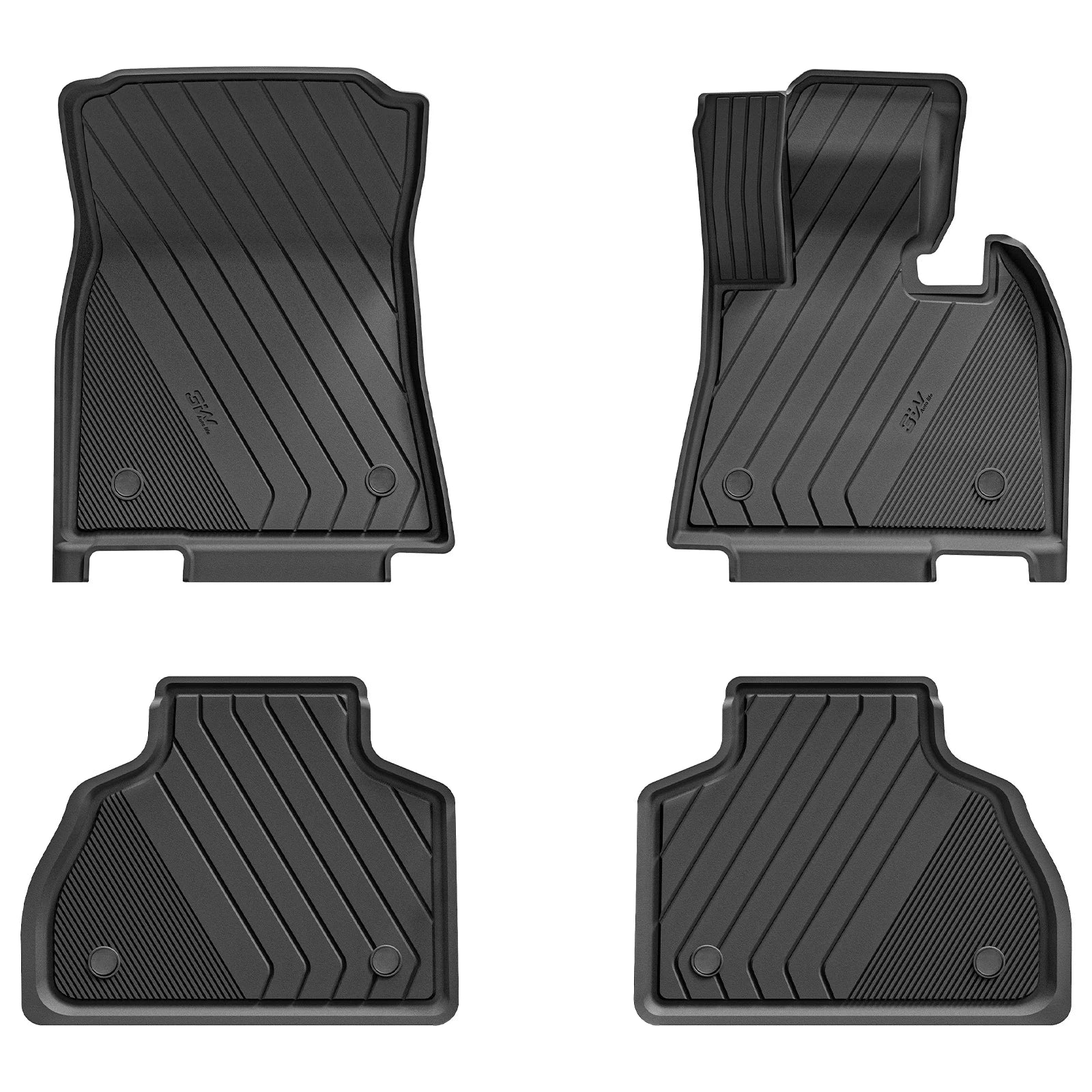 3W Custom All Weather Car Mats for BMW X7 2019-2026 RHD 3Wliners UK 6 Seats 1st&2nd Row Mats