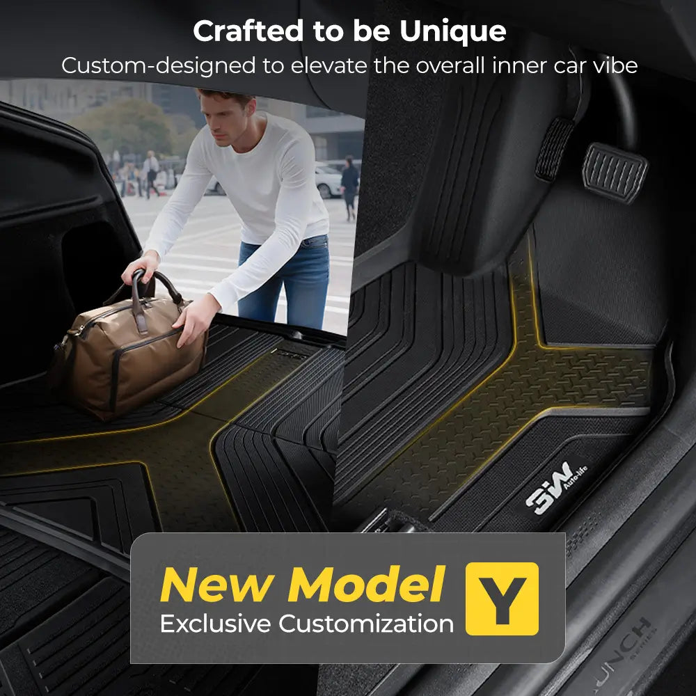 3W All Weather Auto Mats For Tesla Model Y Juniper 2025-2026 3Wliners UK