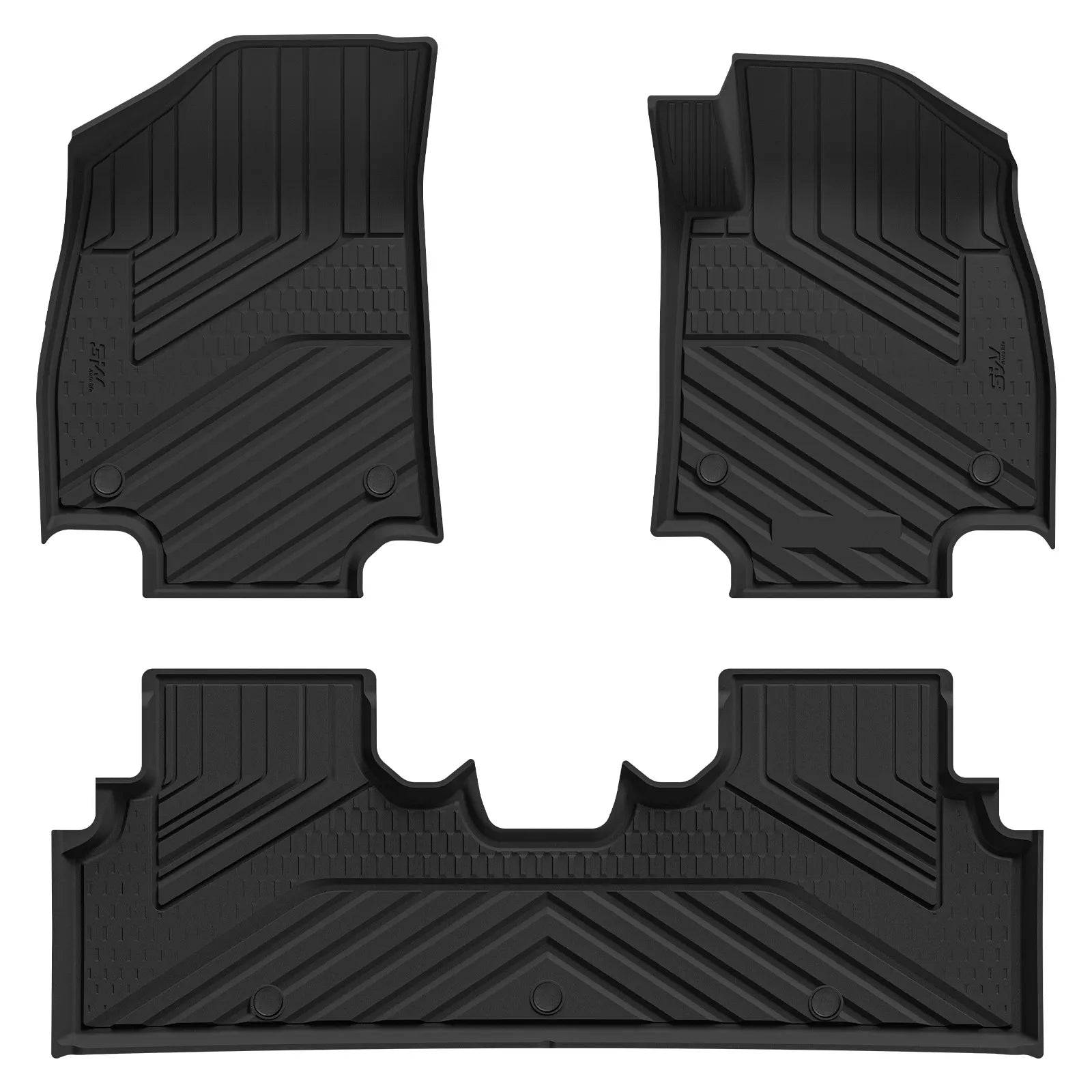 3W All Weather Car Mats For Kia EV3 2024-2026 RHD 3Wliners UK 1st&2nd Row Mats