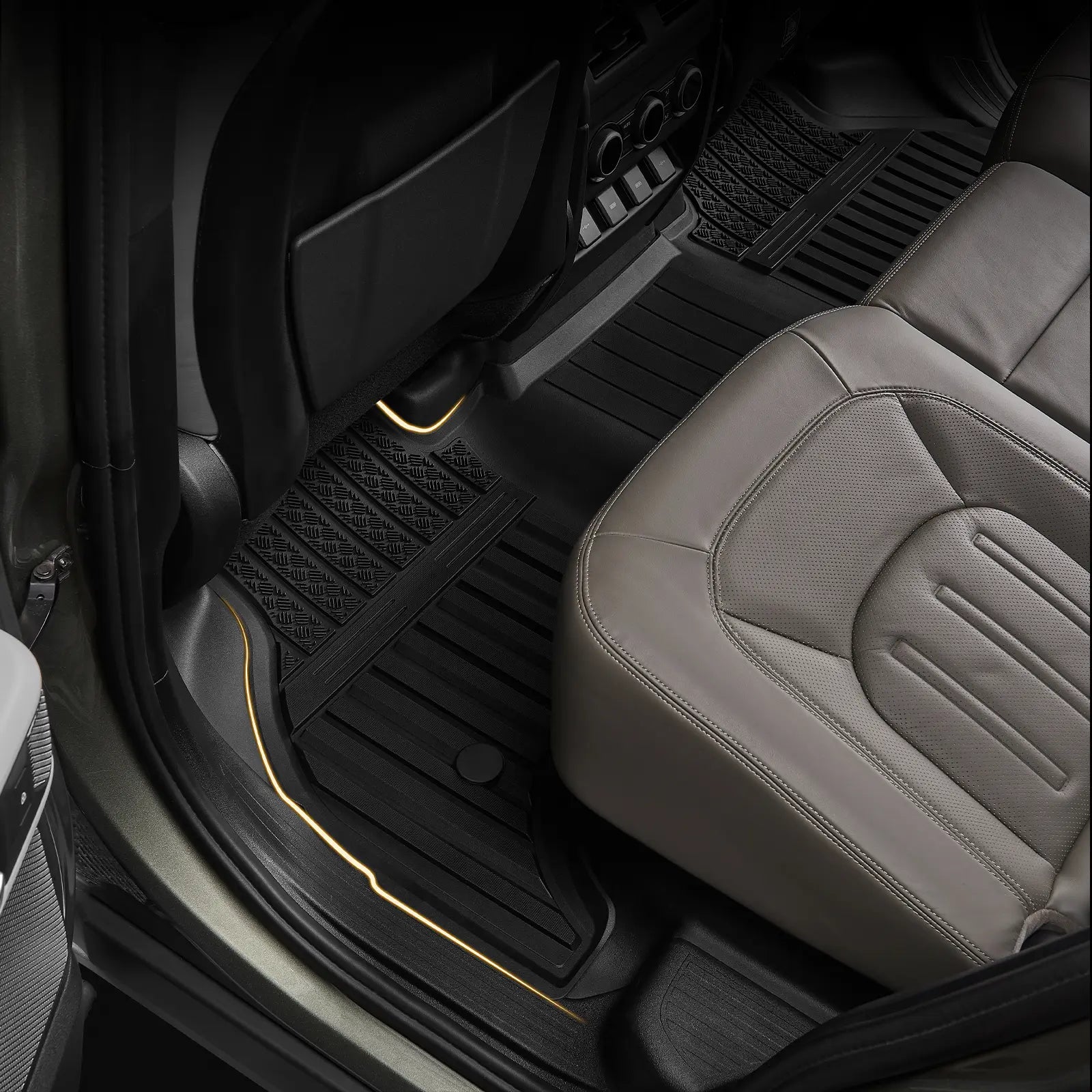 3W Double Layer Car Mats For Land Rover Defender 130 With Carpets 2020-2026 (Fit for 7 seater and 8 seater) RHD 3Wliners