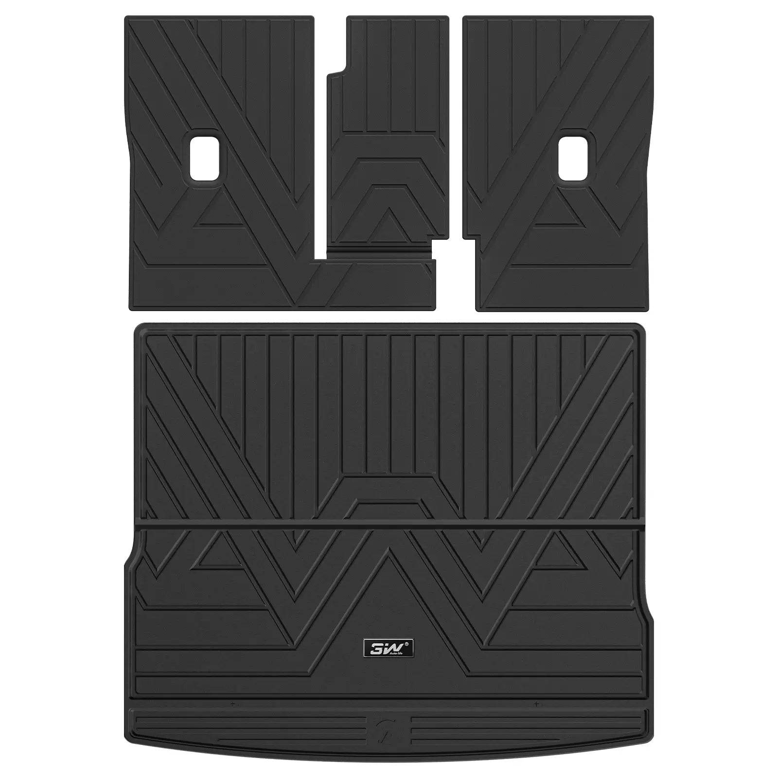 3W All Weather Car Mats For Volkswagen Tiguan 2025-2026 RHD 3Wliners UK Diesel Boot Liners+Back Seat Cover