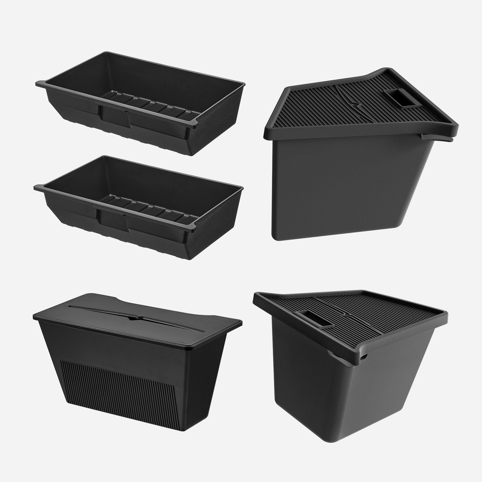 3W Custom storage box set compatible with Tesla Model Y (2021-2023 for VIN Starting with LAW) -8PCS 3w