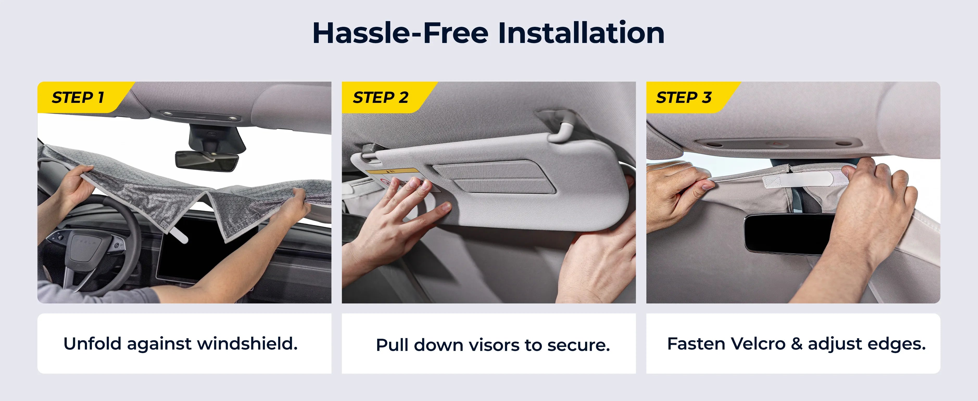 3W Windscreen Sun Shade Durable Unscented Material Wrinkle-resistant Blocks over 98% of heat Car Accessories