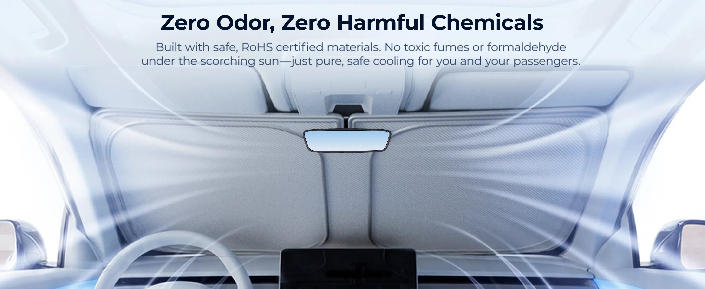 3W Windscreen Sun Shade Durable Unscented Material Wrinkle-resistant Blocks over 98% of heat Car Accessories