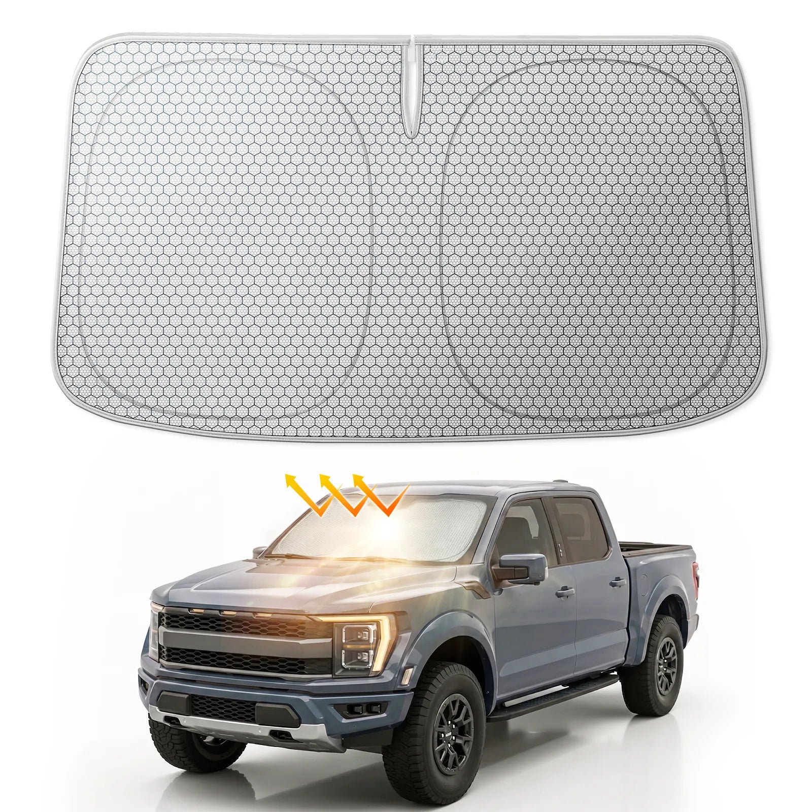 Universal Front Windshield Sunshade 3Wliners UK XXL
