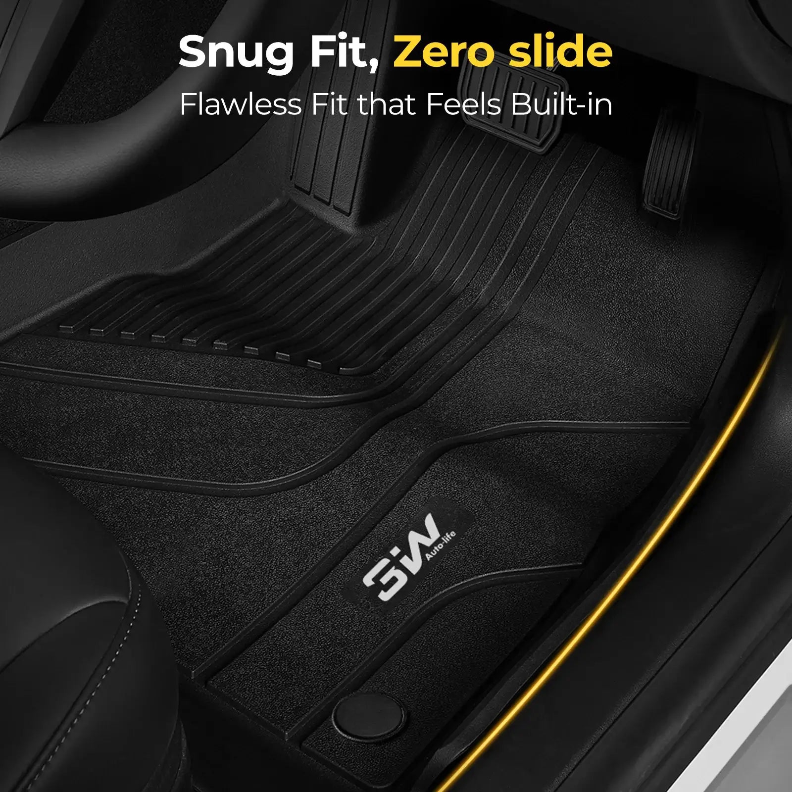 3W All Weather Car Mats For BYD ATTO 3 Yuan Plus 2022-2025 3Wliners