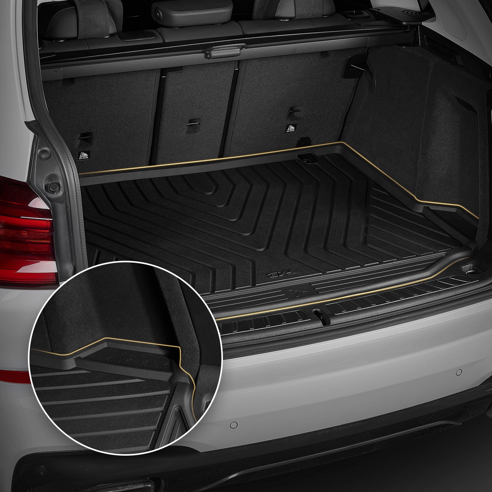 3W All Weather Boot Liner for BMW X4 G02 / X3 G01 2018-2024  3w   