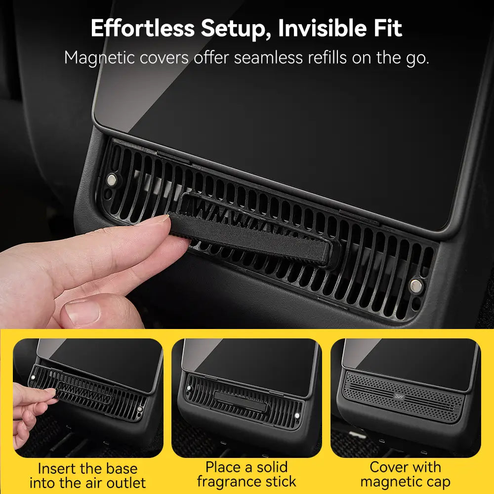 Air Freshener in Rear Vent for Tesla Model Y Juniper and Model 3 Highland 3Wliners UK