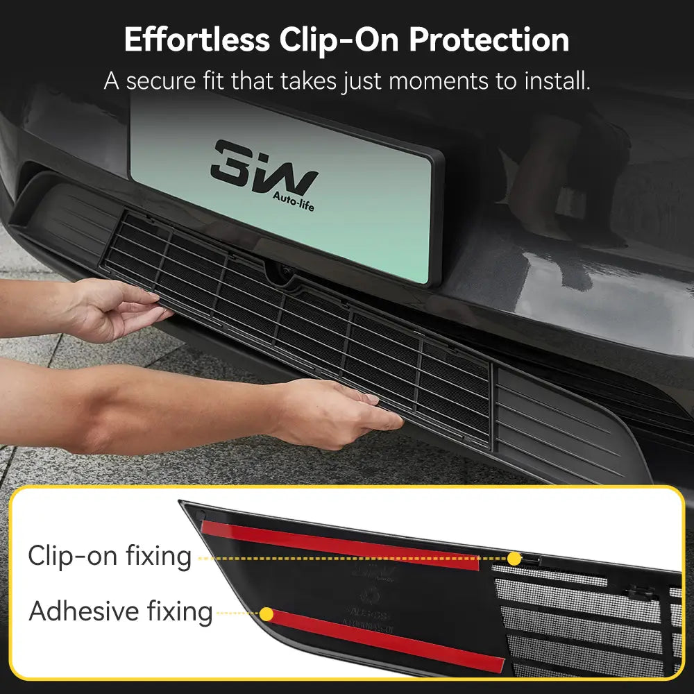 Front Bumper Bug Protection Mesh Grill for Tesla Model Y Juniper 3Wliners UK