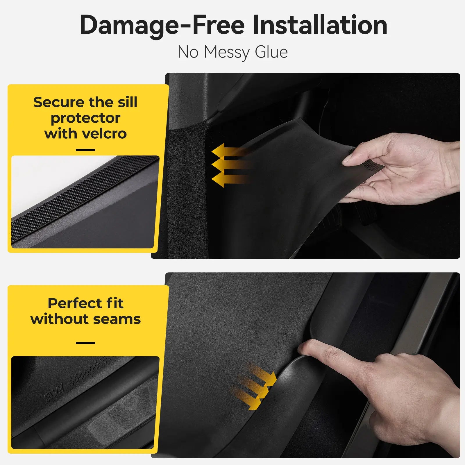 3W Car Door Sill Protector for Model Y Juniper 2025-2026 3Wliners UK