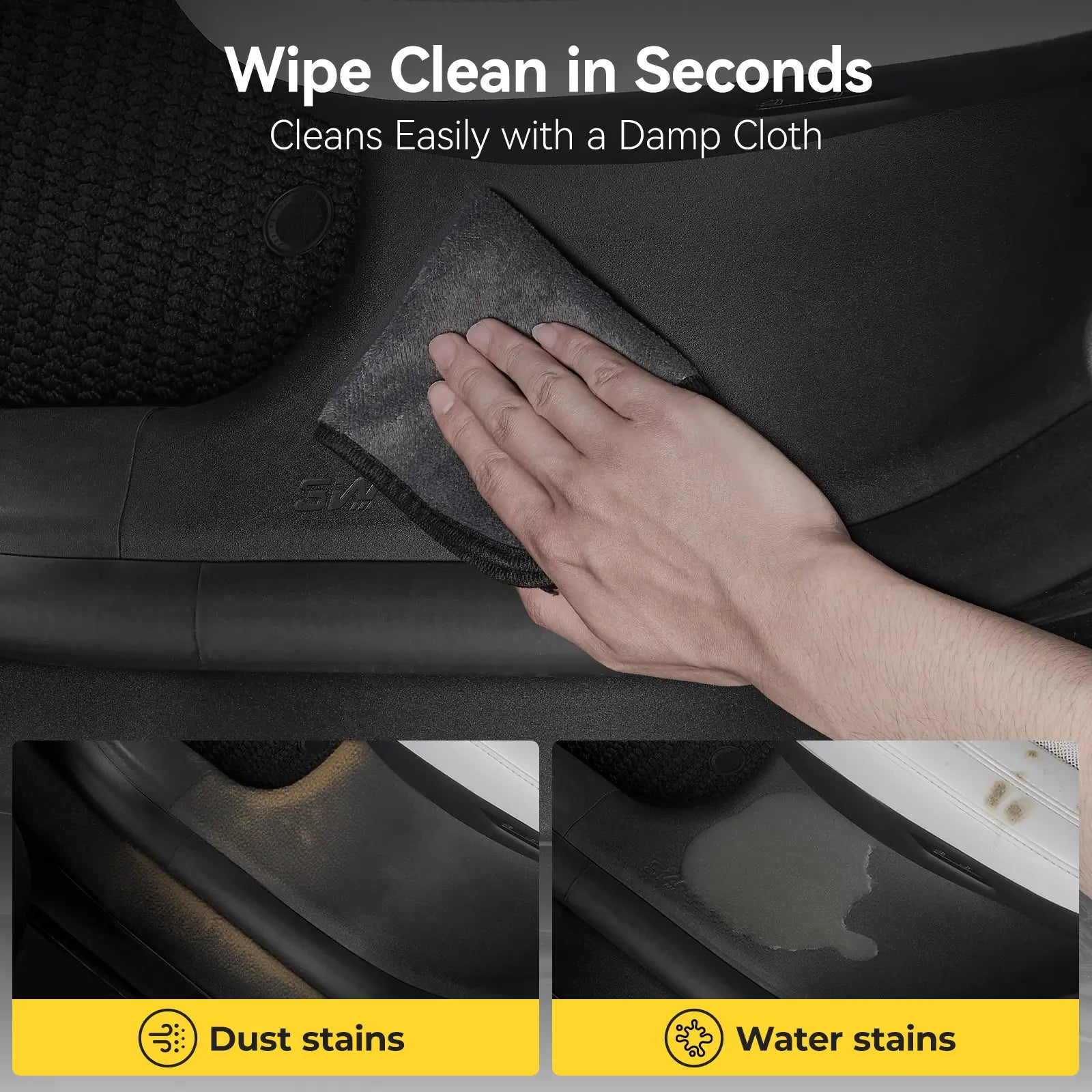 3W Car Door Sill Protector Kit 9pcs for Model Y Juniper 2025-2026 3Wliners UK