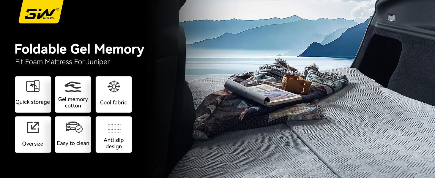3W Memory Foam Car Mattress For Tesla Model Y Juniper/ Y L 3Wliners UK Car Accessories