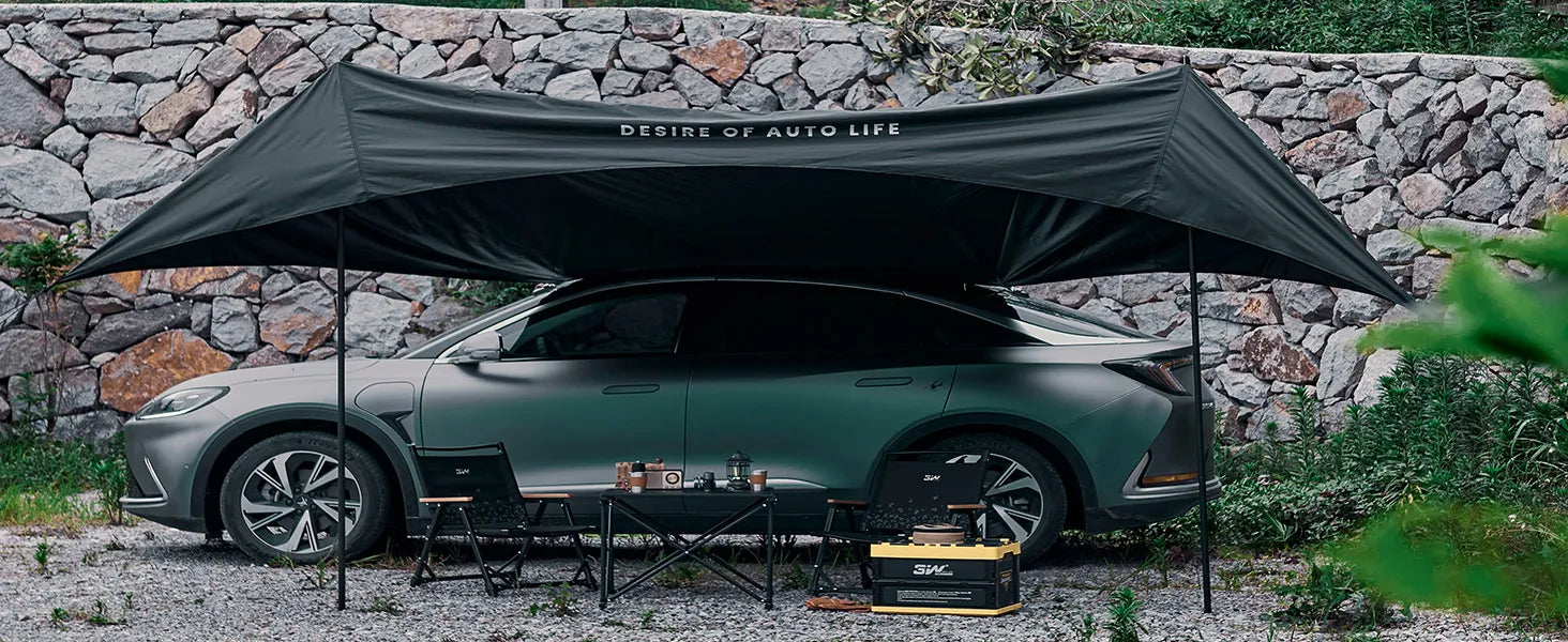 Car Side Awning for Camping Backpacking Tarp-Universal Fit 3W liners UK  Car Accessories