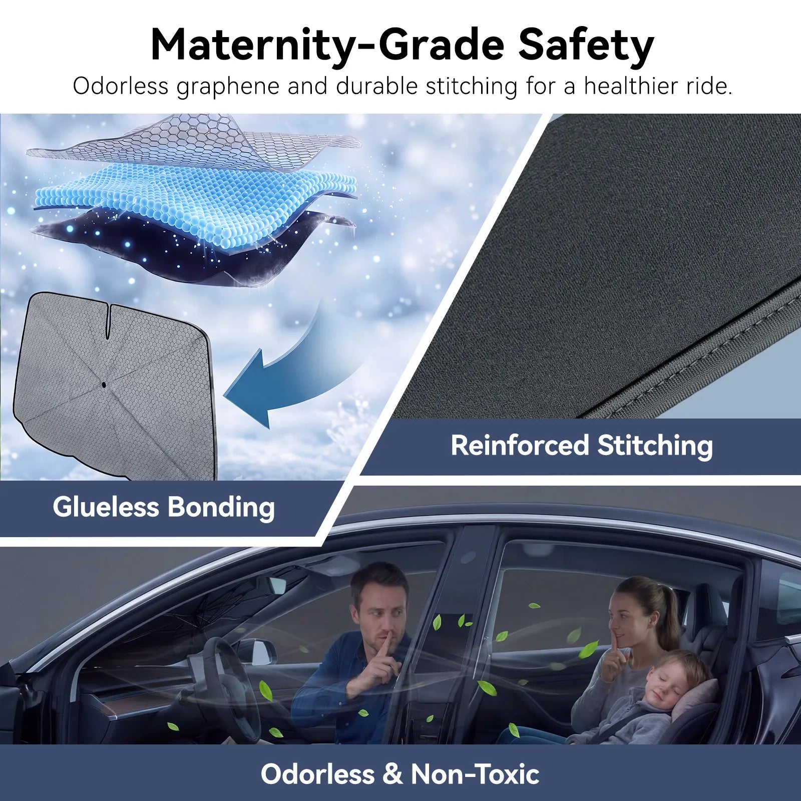 Front Windshield Sunshade Umbrella (Universal Fit) 3Wliners UK