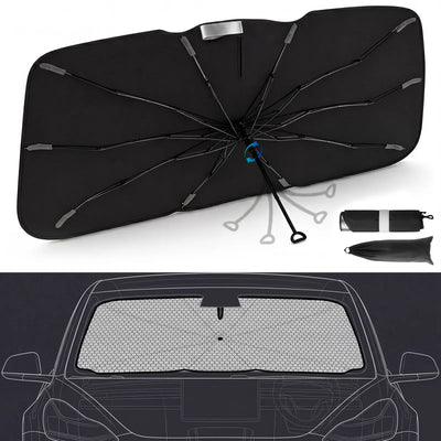 Front Windshield Sunshade Umbrella (Universal Fit) 3Wliners UK