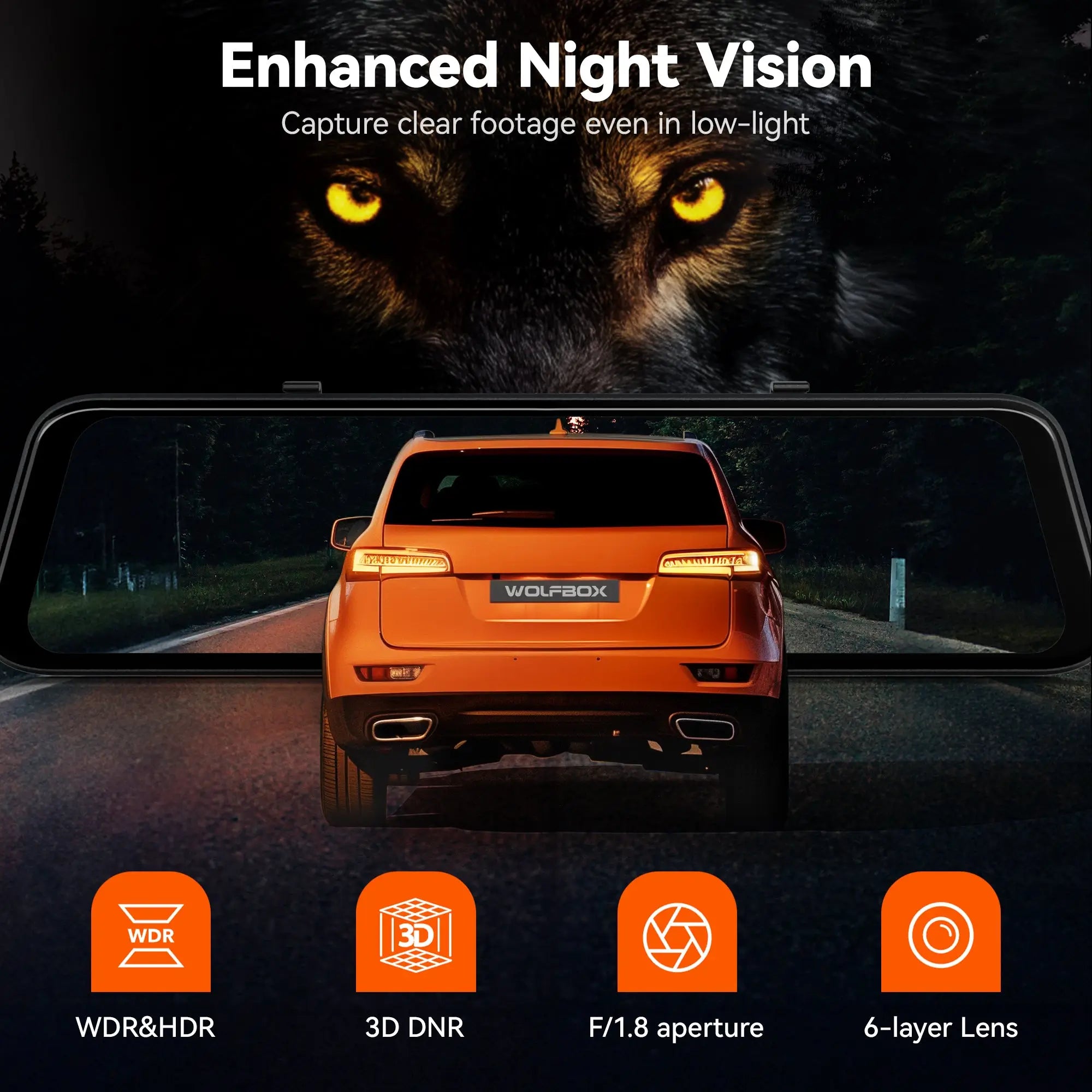 WOLFBOX G850Pro Dash Cam 3Wliners UK