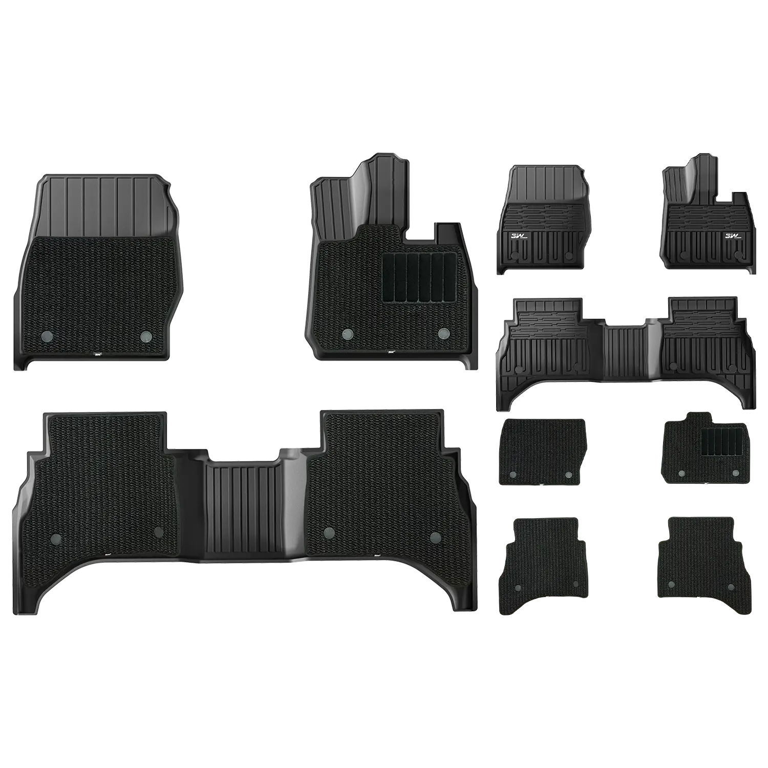 3W All Weather Car Mats for Land Rover New Range Rover 2022-2024  3Wliners   