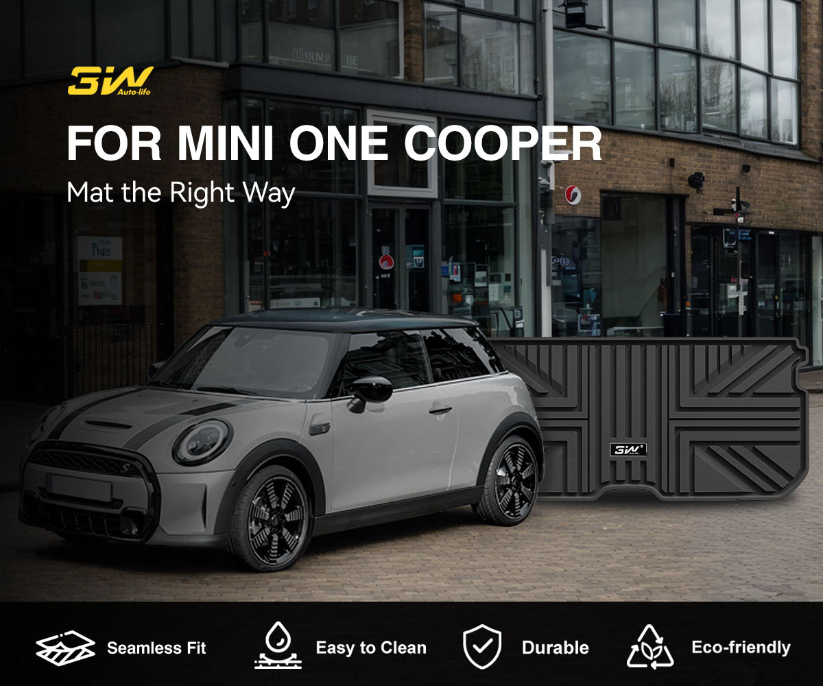 Mini Cooper Boot Panel 3W Custom All Weather Boot Liner for MINI One Cooper F56 2014-2024