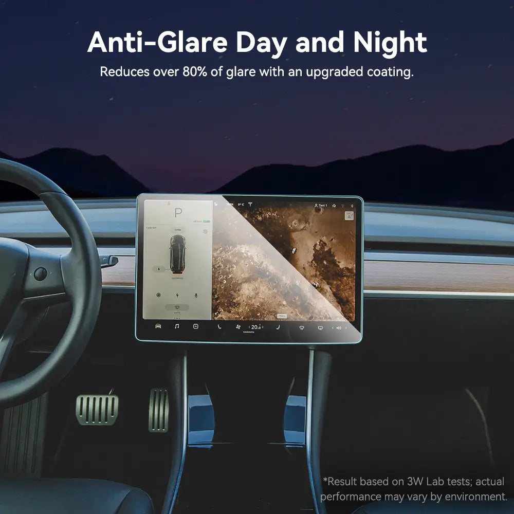 Tempered Glass Screen Protector for Tesla Model Y Juniper and Model 3 Highland 3Wliners UK