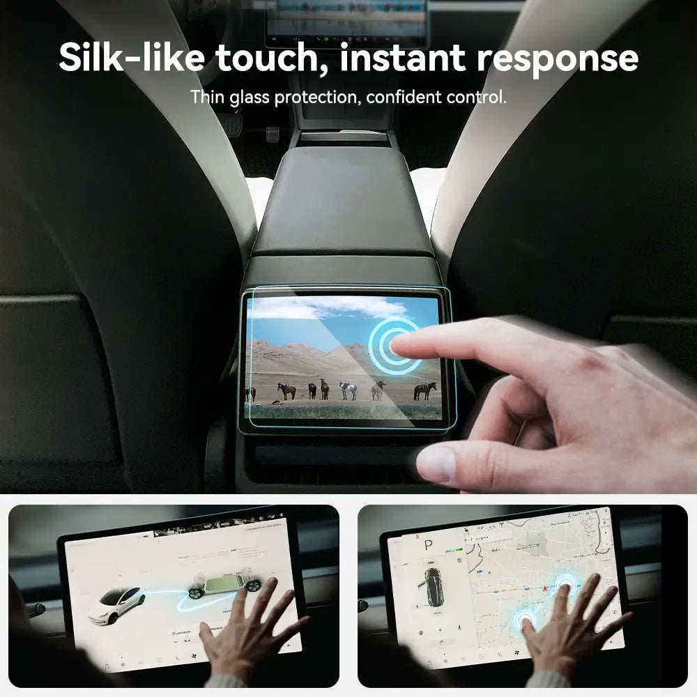 Tempered Glass Screen Protector for Tesla Model Y Juniper and Model 3 Highland 3Wliners UK