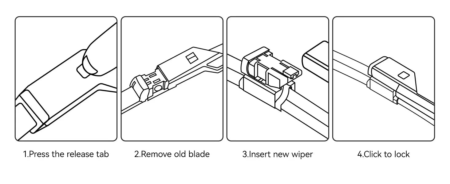 3W Silent Wiper Blade For Tesla Model Y Juniper/ Model 3 Highland 3Wliners UK Car Accessories