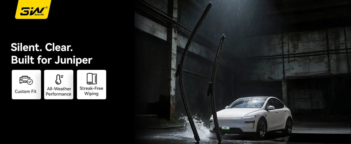 3W Silent Wiper Blade For Tesla Model Y Juniper/ Model 3 Highland 3Wliners UK Car Accessories
