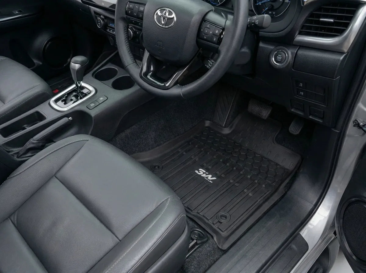 3W All Weather Car Mats for Toyota Hilux 4 doors RHD (Not for Manual transmission) 3Wliners