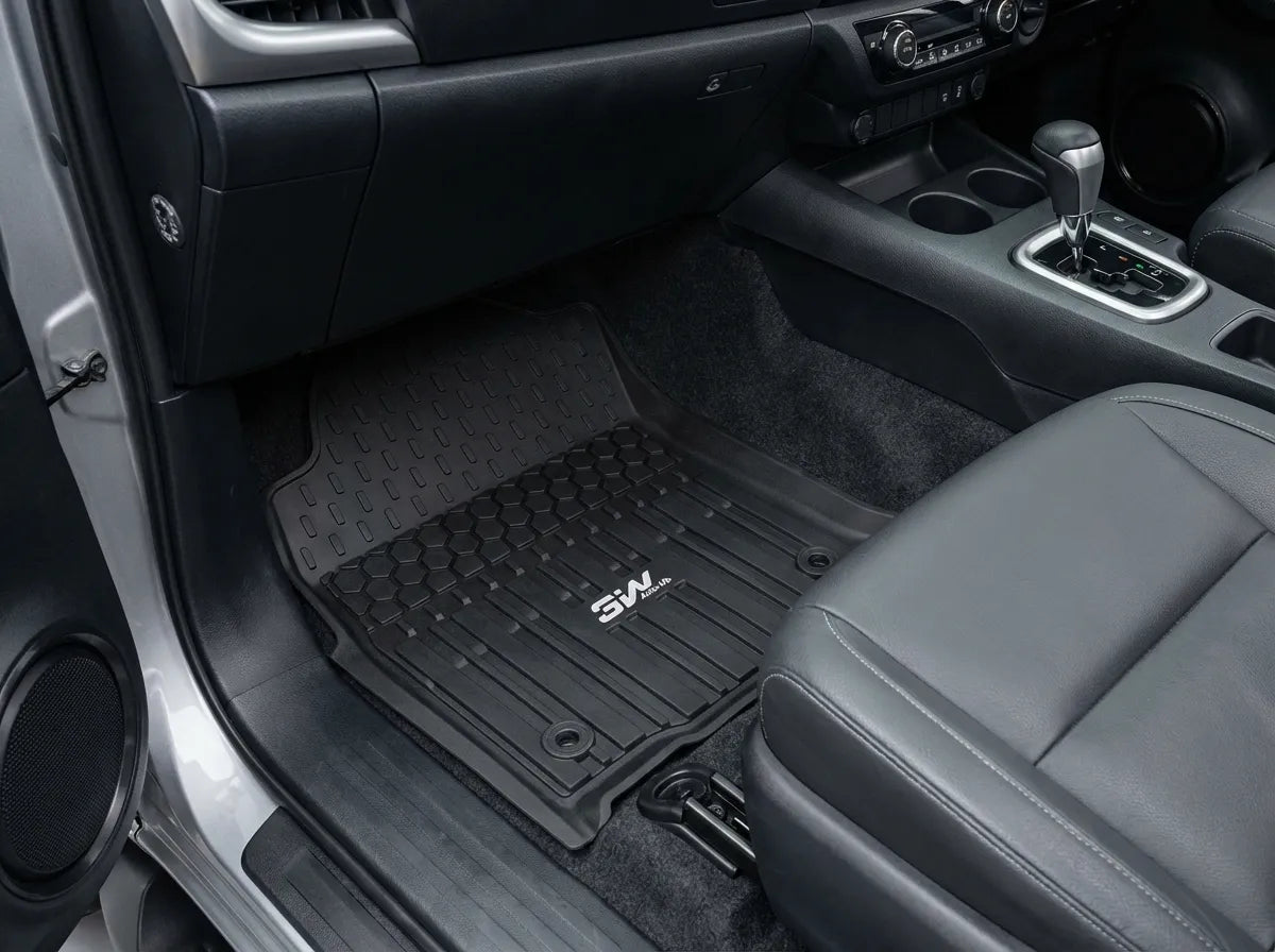3W All Weather Car Mats for Toyota Hilux 4 doors RHD (Not for Manual transmission) 3Wliners