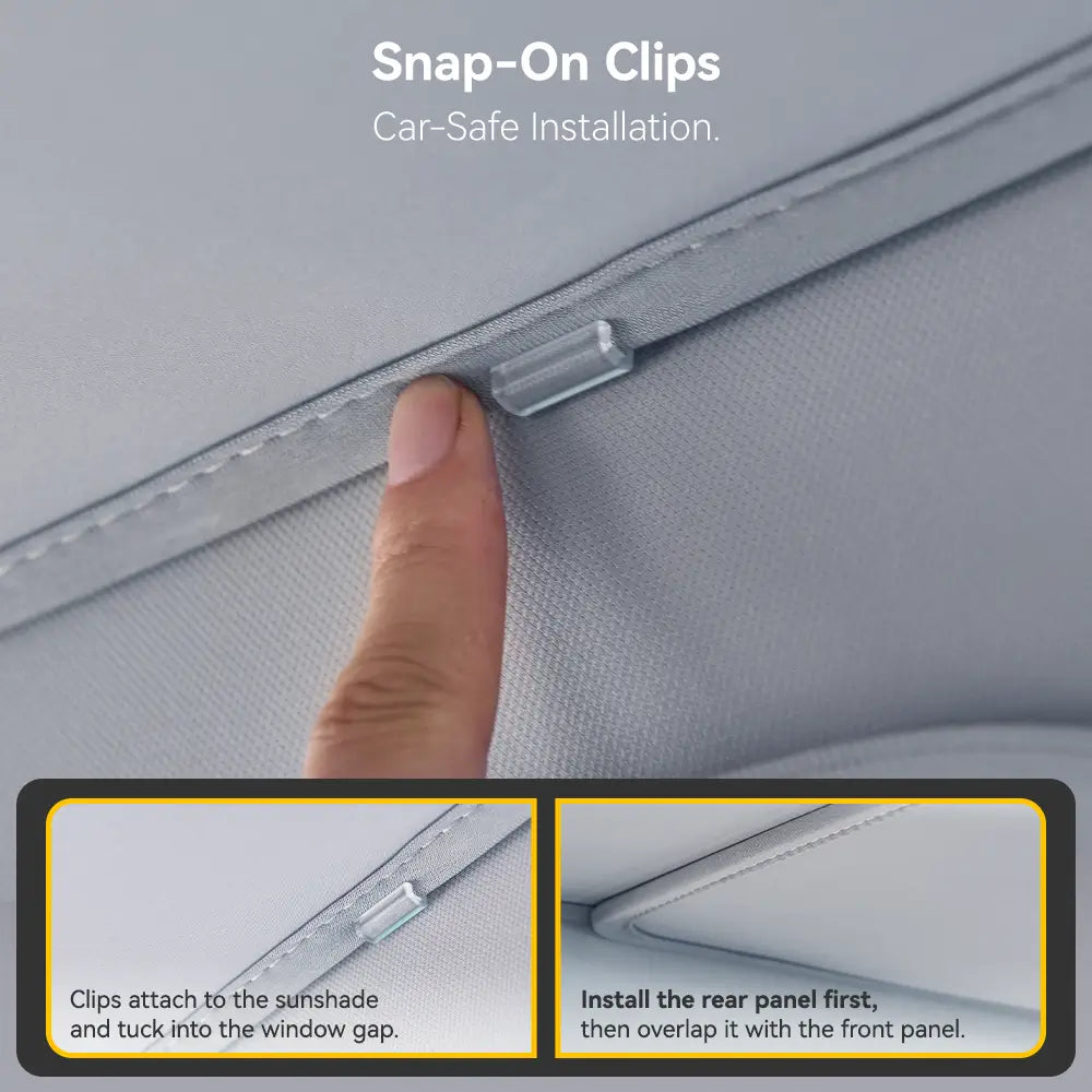 UV Heat Insulation Foldable Car Sunshade for Tesla Model Y Juniper 3Wliners UK